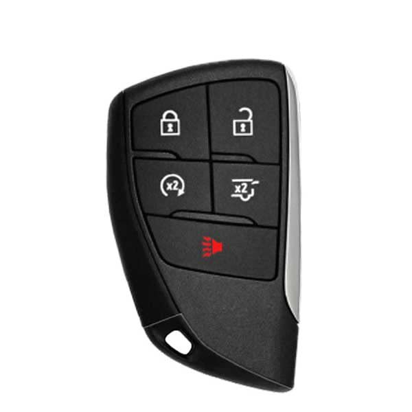 Kcpros 2pcs Black Rubber Silicone 5 Buttons Smart Key Fob Cover Case Protector Keyless With Keychain For Chevrolet Chevy
