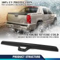 Tailgate Gate Molding Spoiler With Camera Hole For Chevy Avalanche 2007 2013 And Cadillac Escalade Ext Black Textured Abs