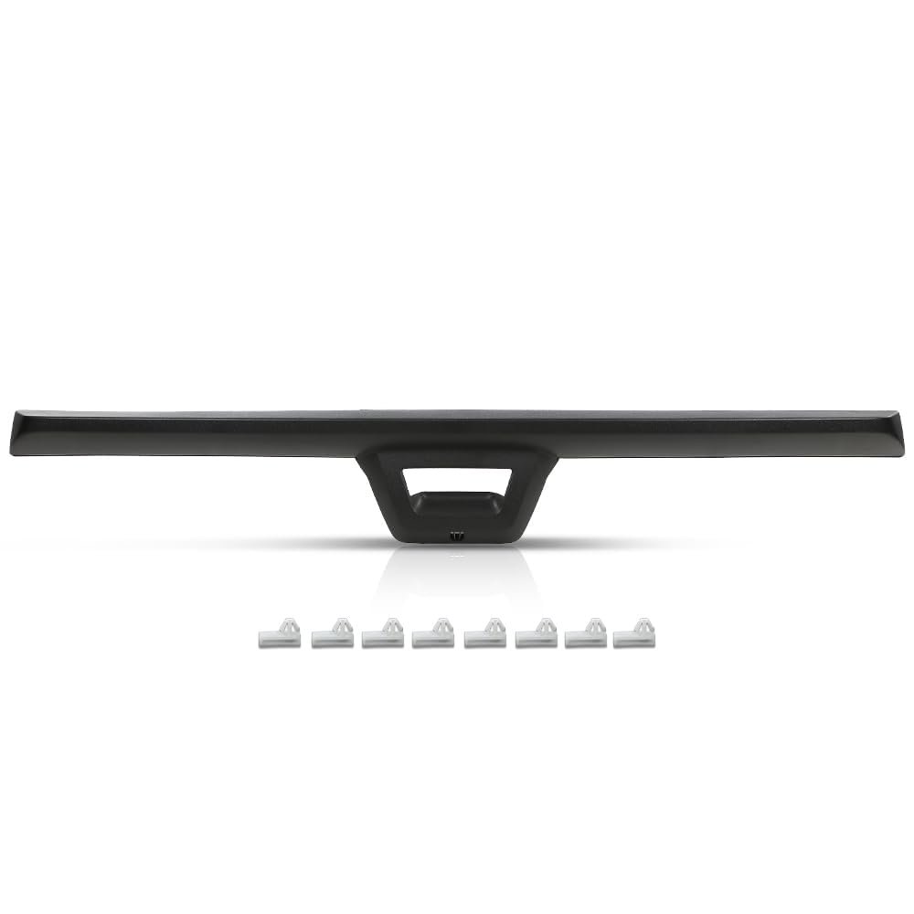 Tailgate Gate Molding Spoiler With Camera Hole For Chevy Avalanche 2007 2013 And Cadillac Escalade Ext Black Textured Abs