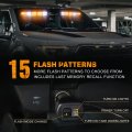 Xridonsen Emergency Strobe Visor Lights Interior Windshield Amber White Warning Flashing For Construction Vehicles Trucks W