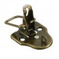 Uxcell 2pcs Duck-billed Toggle Hasp Latch With Padlock Hole Metal Box Chest Screws For Jewelry Wooden Case Decorative Bronze