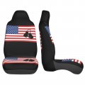 Boxing Gloves American Flag Car Front Seat Covers Set Of 2 Washable Breathable Vehicle Cushion Protector For Sedan Truck