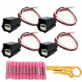 Aokus 4pcs Reverse Backup Parking Sensor Connector Parking Aid Harness For Cadillac Buick Chevrolet 15239247 25962147 18880032 