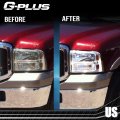 G-plus Front Headlight Lens Cover Compatible With 05-07 Ford F250 F350 F450 F550 Left Right Side Clear