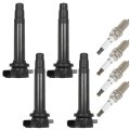 Ignition Coils And Spark Plugs Kit For Nissan Sentra 1 8l L4 4 Uf326 Fits 2000 To 2002 Models High Output Iridium Performance