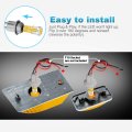 Cab Roof Lights For Hummer H2 2003 2009 And Sut 2005 Front Amber Rear Red Top Clearance Marker Led Light Lamps With T10 Bulbs