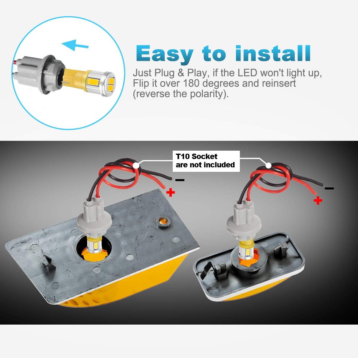 Cab Roof Lights For Hummer H2 2003 2009 And Sut 2005 Front Amber Rear Red Top Clearance Marker Led Light Lamps With T10 Bulbs