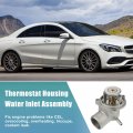 X Autohaux 1112030875 Engine Coolant Thermostat Housing Assembly For Mercedes-benz C180 C200 C220 C230 1995-2000
