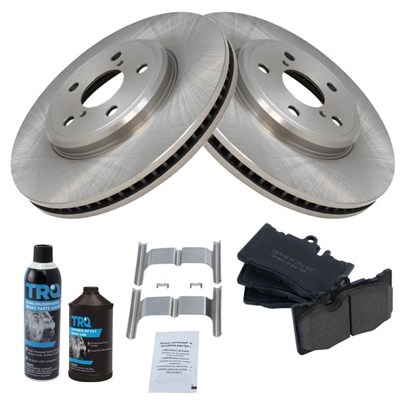 Front Brake Pad And Rotor Kit Ceramic For 2001-2006 Lexus Ls430 Bka17678 Includes Pads 2 Rotors Cleaner Fluid