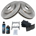 Front Brake Pad And Rotor Kit Ceramic For 2001-2006 Lexus Ls430 Bka17678 Includes Pads 2 Rotors Cleaner Fluid
