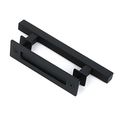 Smartstandard Black Barn Door 12a Square Pull Handle For Gate Kitchen Furniture Cabinet Closet Drawer 