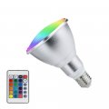 10w Par30 Rgb Colored Led Spotlight Outdoor E27 E26 Color Changing Light Bulb Waterproof Flood With Remote For Holiday Home 