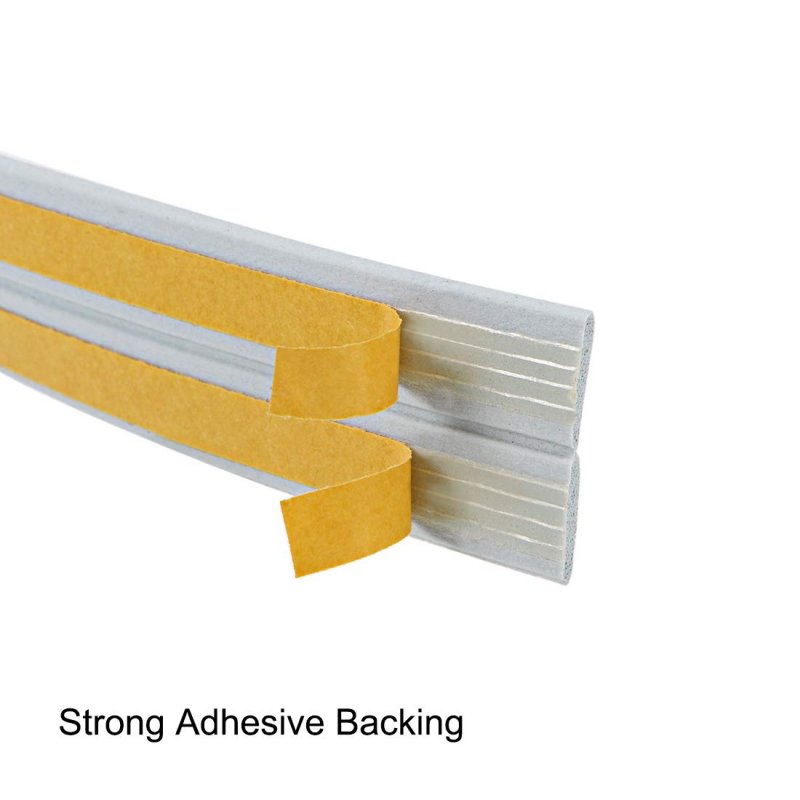 Foam Tape Adhesive Weather Stripping 9mm Wide 2mm Thick 3 Meters Long Gray Pcs