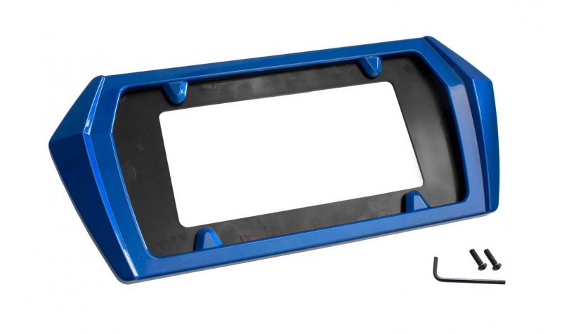 Elkhart Lake Blue Gs7 Painted Rear License Plate Frame For C8 Corvette