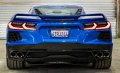 Elkhart Lake Blue Gs7 Painted Rear License Plate Frame For C8 Corvette