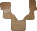 Auto Mat Store One-piece Front Carpet Floor With Serge Edges And Heel Pad For Ford E-series Rv Chassis Custom Length Beige Tan 