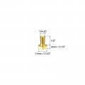 Uxcell Brass Hex Bolts 1 4-20x1 2 1pcs Fully Thread Grade 4 8 Solid Hexagon Head Bolt Machine Screws For Machinery