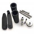 Hongk- No Cut Frame Slider Compatible With 2008 2009 2010-2013 Kawasaki Ninja 250 250r Ex250 Black B01bw4rb4u