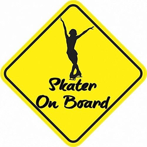 5in X Skater On Board Magnet Vinyl Caution Sprots Sign Vehicle Magnets By Stickertalk