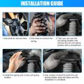 X Autohaux Front Upper Coil Spring Insulators Booster Coil Isolator Suspension For Jeep Cherokee Xj 1984-2001 Replacement