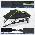 Waterproof Trailerable Pwc Jet Ski Cover For 126 In To 135 3 Seater 300d Oxford Fabric Anti Uv Marine Grade Yamaha Seadoo