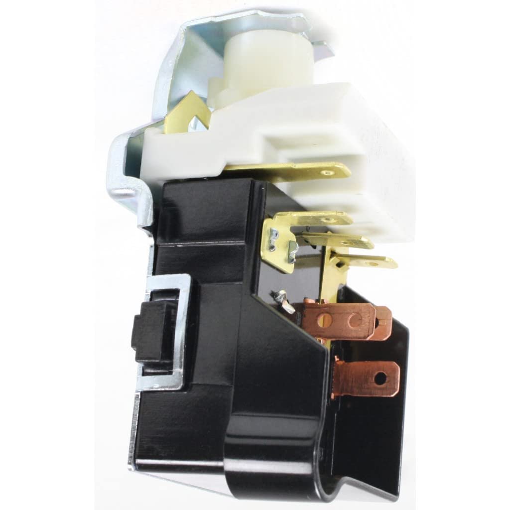 Headlight Switch For Chevy Nova 1969 1970 1971 1972 1973 Blade Type With 7 Prong Male Terminal Push Pull Operation Black