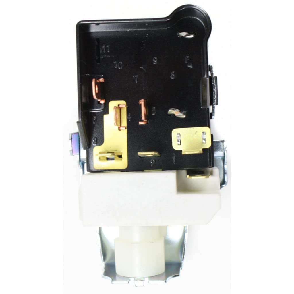 Headlight Switch For Chevy Nova 1969 1970 1971 1972 1973 Blade Type With 7 Prong Male Terminal Push Pull Operation Black