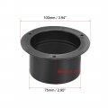 Uxcell Black Straight Duct Connector Flange Abs Plastic Air Outlet Inlet Adaptor For 2 95inch Dia Hose 3pcs