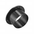 Uxcell Black Straight Duct Connector Flange Abs Plastic Air Outlet Inlet Adaptor For 2 95inch Dia Hose 3pcs