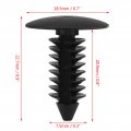 Door Trim Clip 100pcs A16 Universal Car Bumper Rivets Nylon