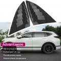 Lexley Racing Style Rear Side Window Louvers Air Vent Louvers Scoop Cover Blinds For Honda Crv 2017 2018 2019 2020 2021