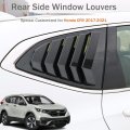 Lexley Racing Style Rear Side Window Louvers Air Vent Louvers Scoop Cover Blinds For Honda Crv 2017 2018 2019 2020 2021