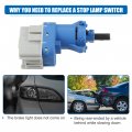 X Autohaux Stop Lamp Switch Stoplight Assembly For Jeep Compass 2017-2018 No 68073610aa Plastic Metal Blue
