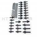 Httmt Mt215-002- Black Motorcycle Spike Fairing Bolts Compatible With 2001 2002 2003 Suzuk Gsx-r Gsxr 600