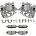 Aintier Automotive Replacement Brake Kits Silvery Rear 2 Calipers 4 Pads Fit For Nissan 350z 2006-2009