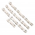 Uonlytech 10pcs Scroll Wheel Hardware Sliding Doors Drawer Roller Sliderss Display Cabinet Glass Door Pulley Door Appendix