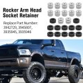 Zreneyfex 12 Pcs Rocker Arm Head Socket Retainer Replacement For Ram 2500 3500 4500 5500 5 9l 6 7l Isb 2003-2018 Replaces