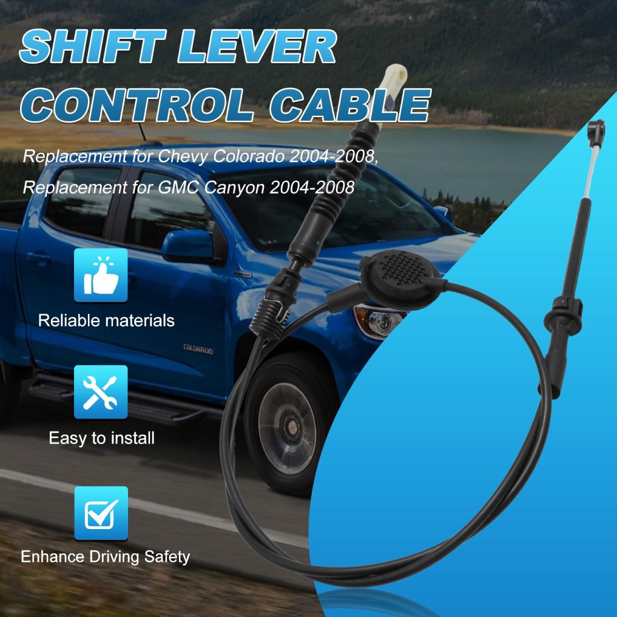 25800701 Automatic Transmission Shift Lever Control Cable For Chevy Colorado 2004 2008 And Gmc Canyon