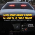 Xridonsen Emergency Dash Traffic Advisor Strobe Lights Bar Red Safety Hazard Warning Volunteer Firefighter Interior Windshield