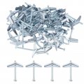 Uxcell 60pcs Spring Toggle Bolt Anchors 3 16 X3 Butterfly Male Thread Loaded Hollow Wall Round Head