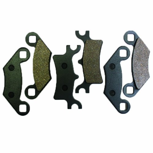 Caltric Front & Rear Brake Pads Compatible With Polaris Sportsman 800 Efi X2 2006-2012 Sintered Brake Pads 