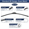 2pcs 26 19 Silicone Front Windshield Wiper Blade For Honda Crosstour 2010-2016 Accord 2008-2017 Windscreen Oe Replacement Set