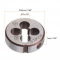 Uxcell M7 X 0 5 Metric Round Die Machine Thread Right Handing Alloy Steel Screw Thread Cutting