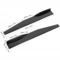 Qiilu Side Skirts 29 3in Extension Rocker Panel Splitter Car Skirt Lip Diffuser Universal Antia Scratch Protector Glossy Black