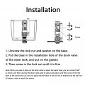 White 21cm Height Toilet Bottom Water Tank Inlet Fill Valve Split Push Button Dual Flush Cistern Syphon For Dia 2 56-2 95inch