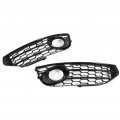 1 Pair Front Bumper Fog Light Cover Grilles 8k0807681j01c 8k0807682j01c Glossy Black Lamp Trim Replacement For A4 B8 5 Allroad