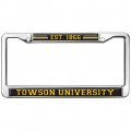 Towson University School Logo Full Size Standard License Plate Metal Frame 