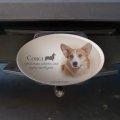 Corgi Dog Breed Oval Tow Trailer Hitch Cover Plug Insert