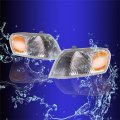 1 Pair Of Driver And Passenger Side Replacement For Toyota Corolla 1998-2000 Halogen Corner Lights Headlights Assembly