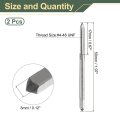 2pcs Hand Plug Tap 4-48 Unf 2b Thread Style Taps Straight Flute Screw Tapping Threading Tool High Speed Steel Hss6542